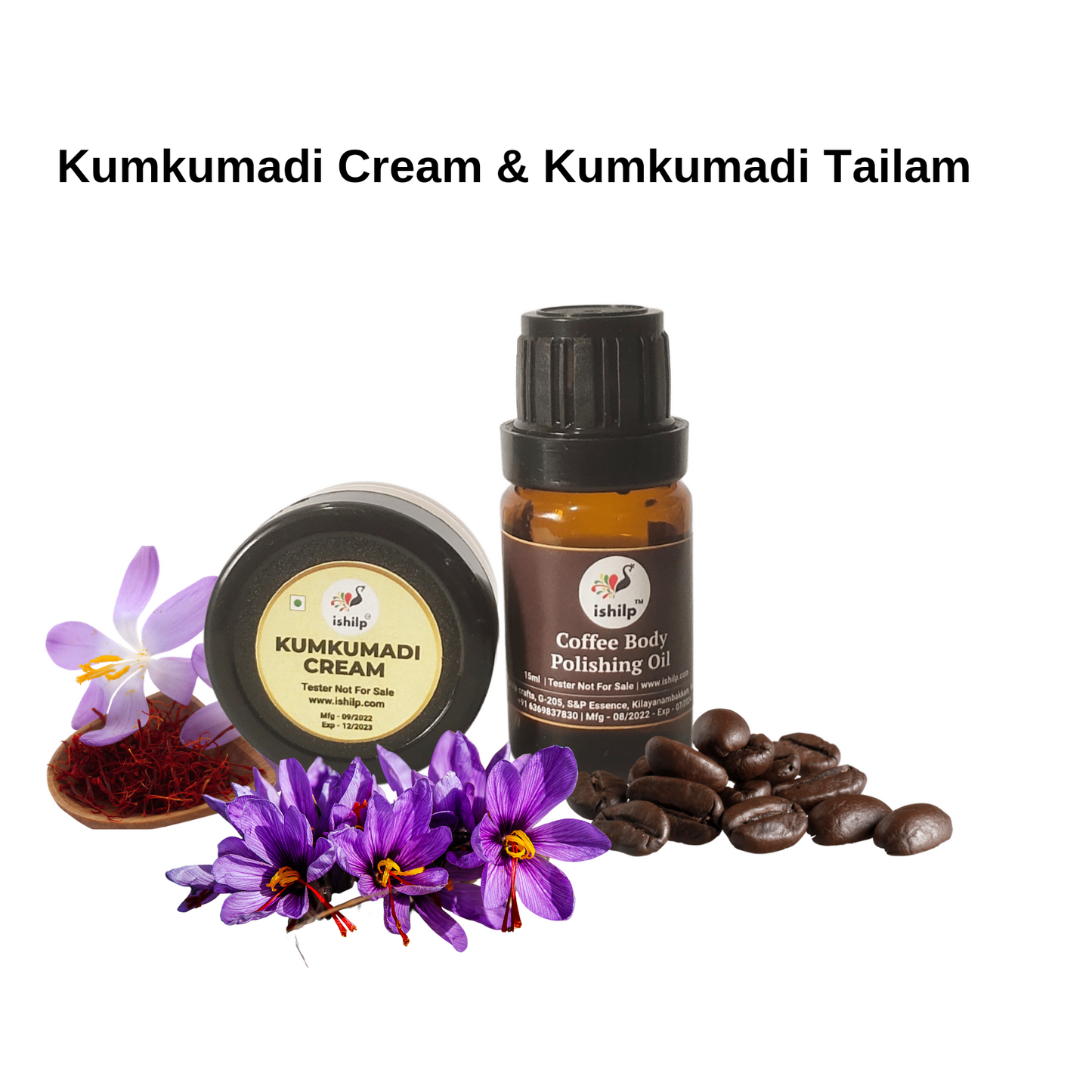 Kumkumadi Cream & Coffee Body Polishing Oil (Mini)