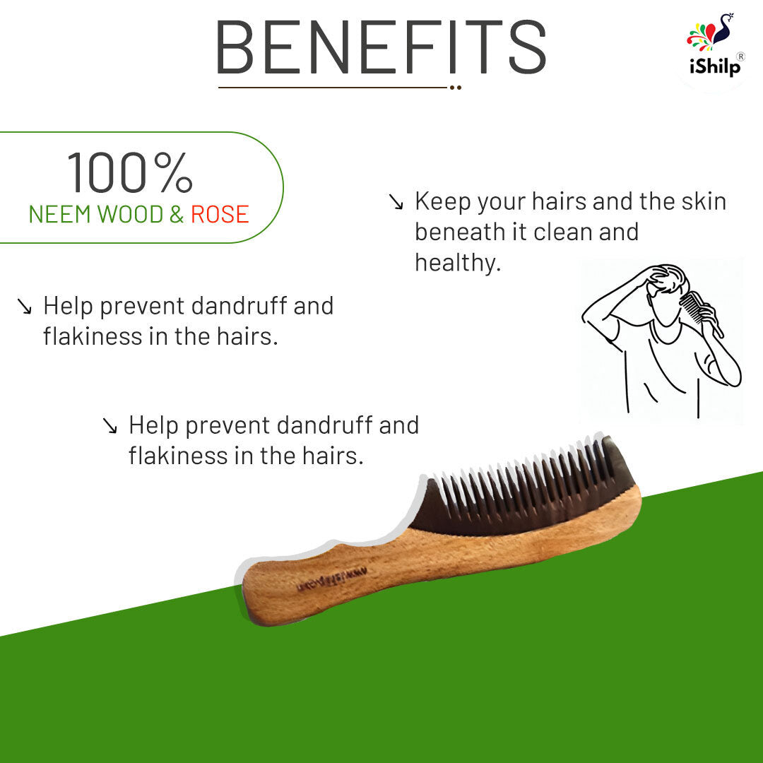 Rose Wood & Neem Comb