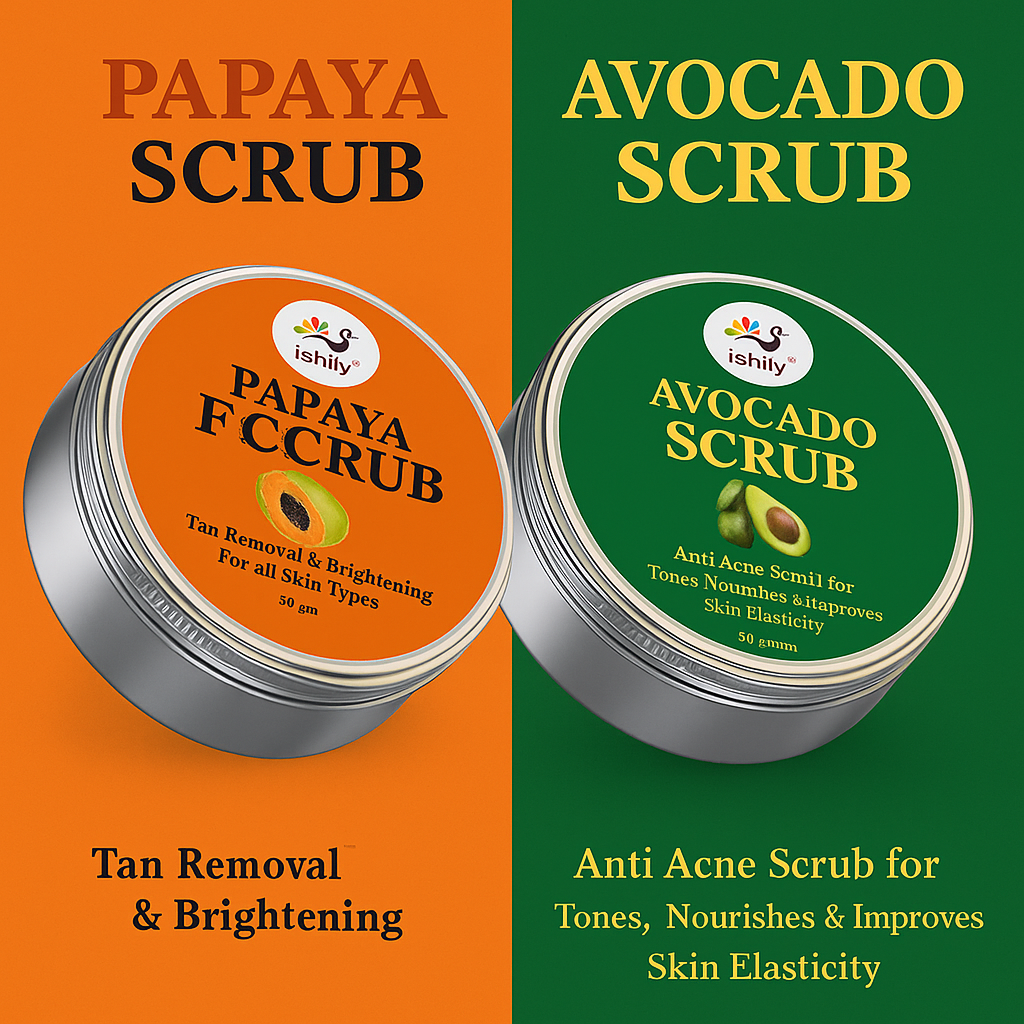 Papaya & Avocado Scrub Combo