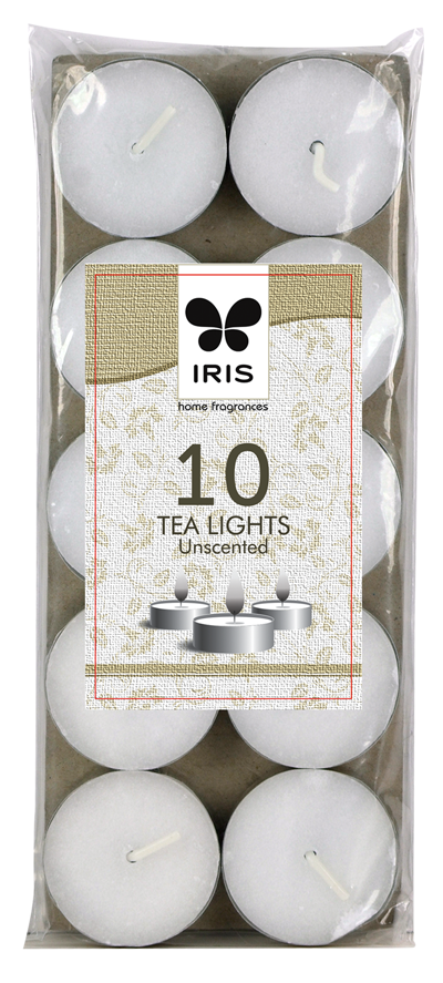 10 Tea lights unscented