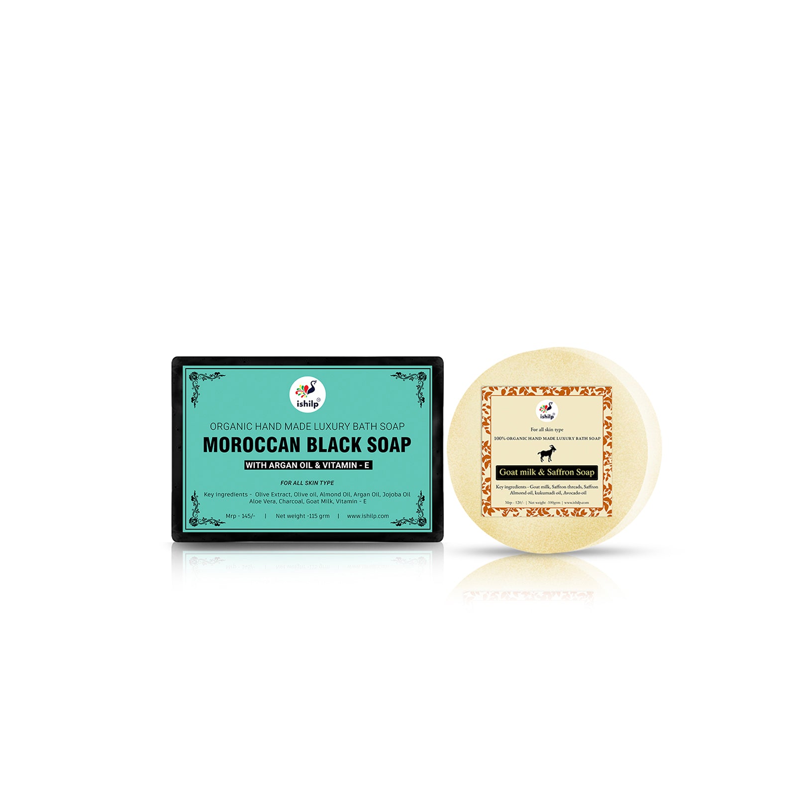 Goat Milk & Saffron Soap & Moroccan Soap Combo