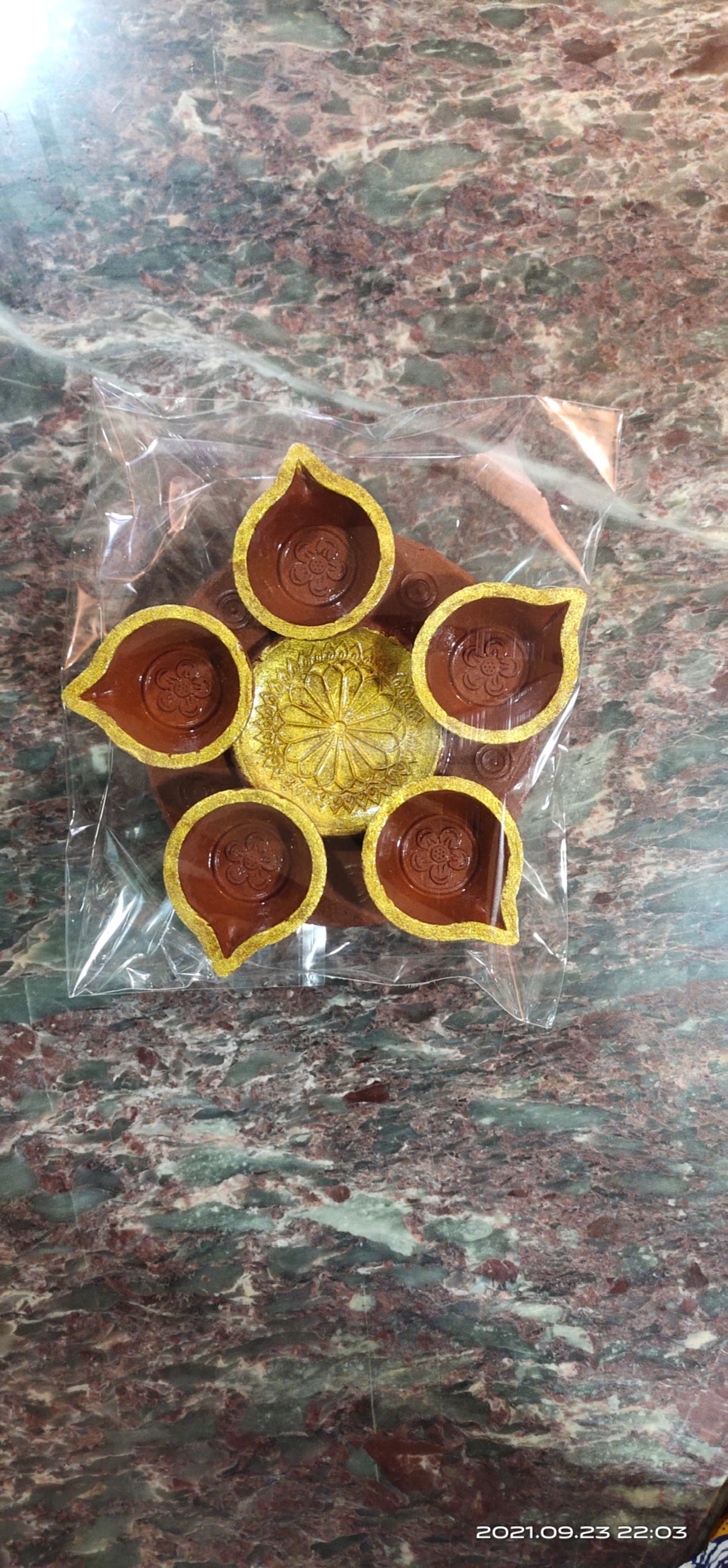 Diwali Diya With 5 Sides