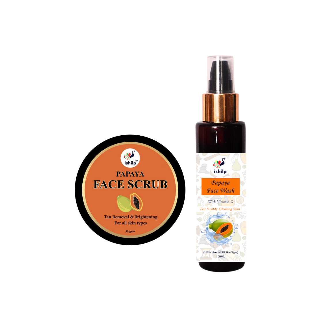 Papaya Face Scrub & Papaya Face Wash ,Flat 10% Off