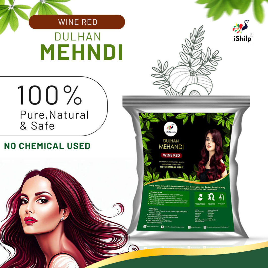 Wine Red Mehandi