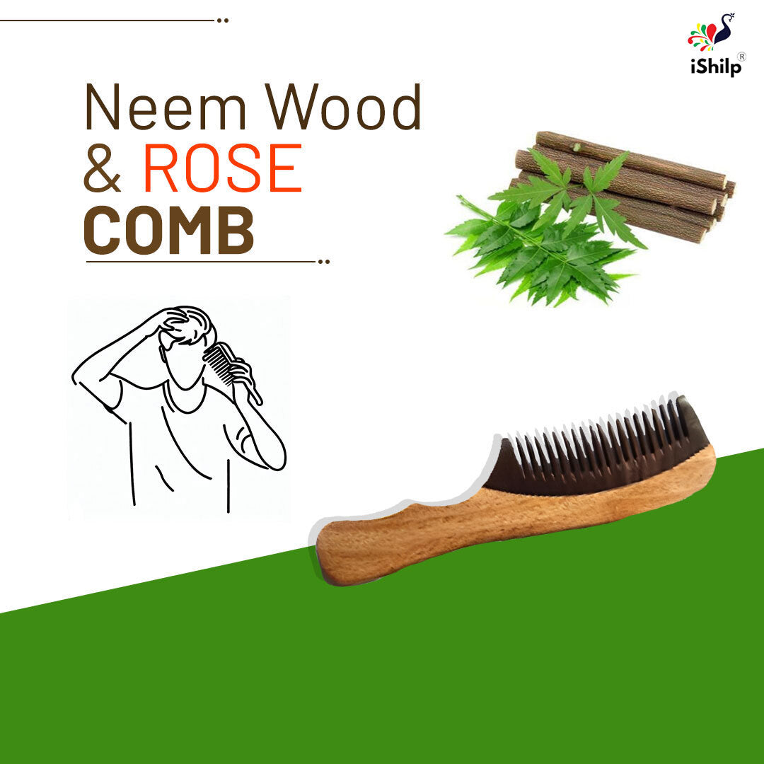 Rose Wood & Neem Comb