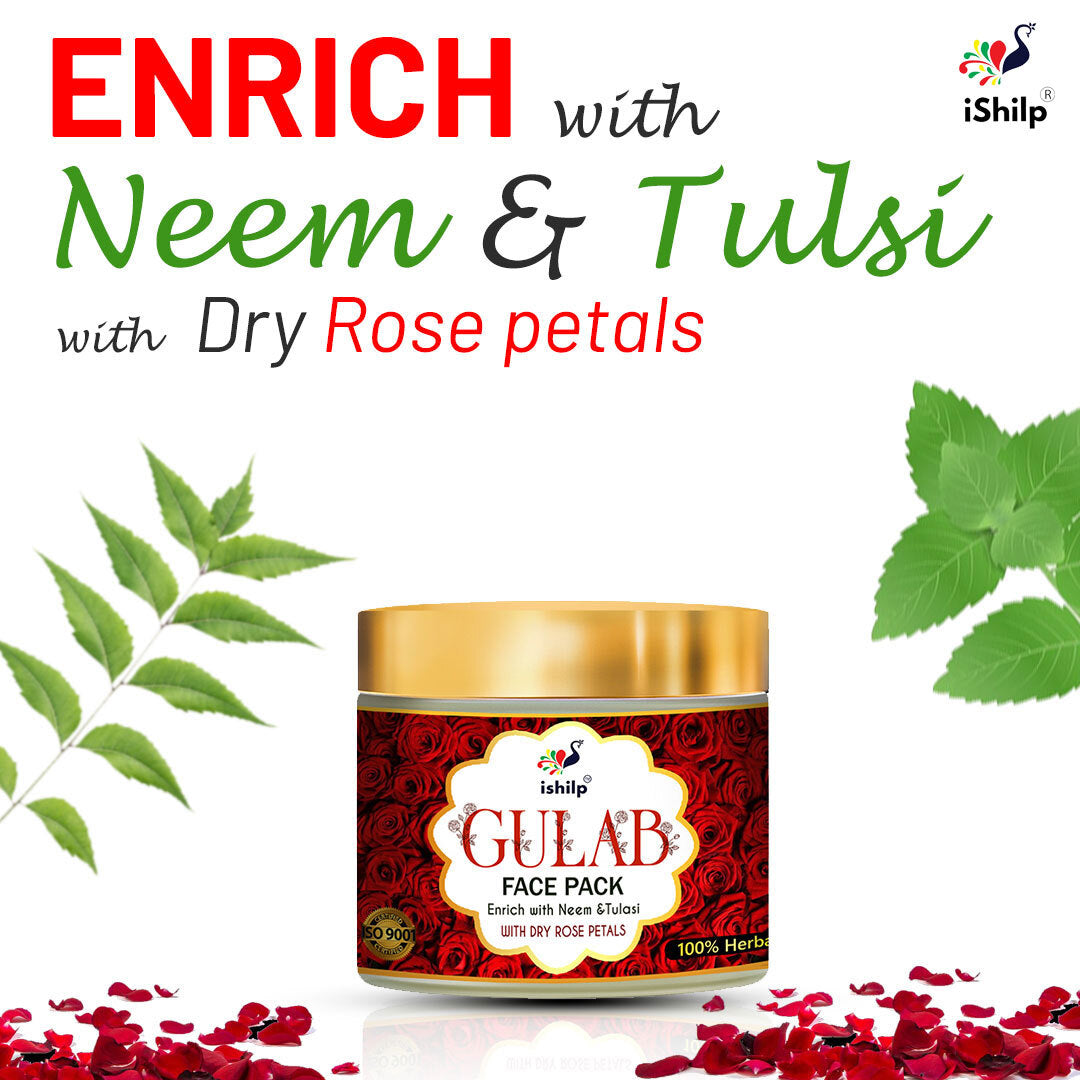 Gulab Face Pack - Enrich with Neem & Tulasi