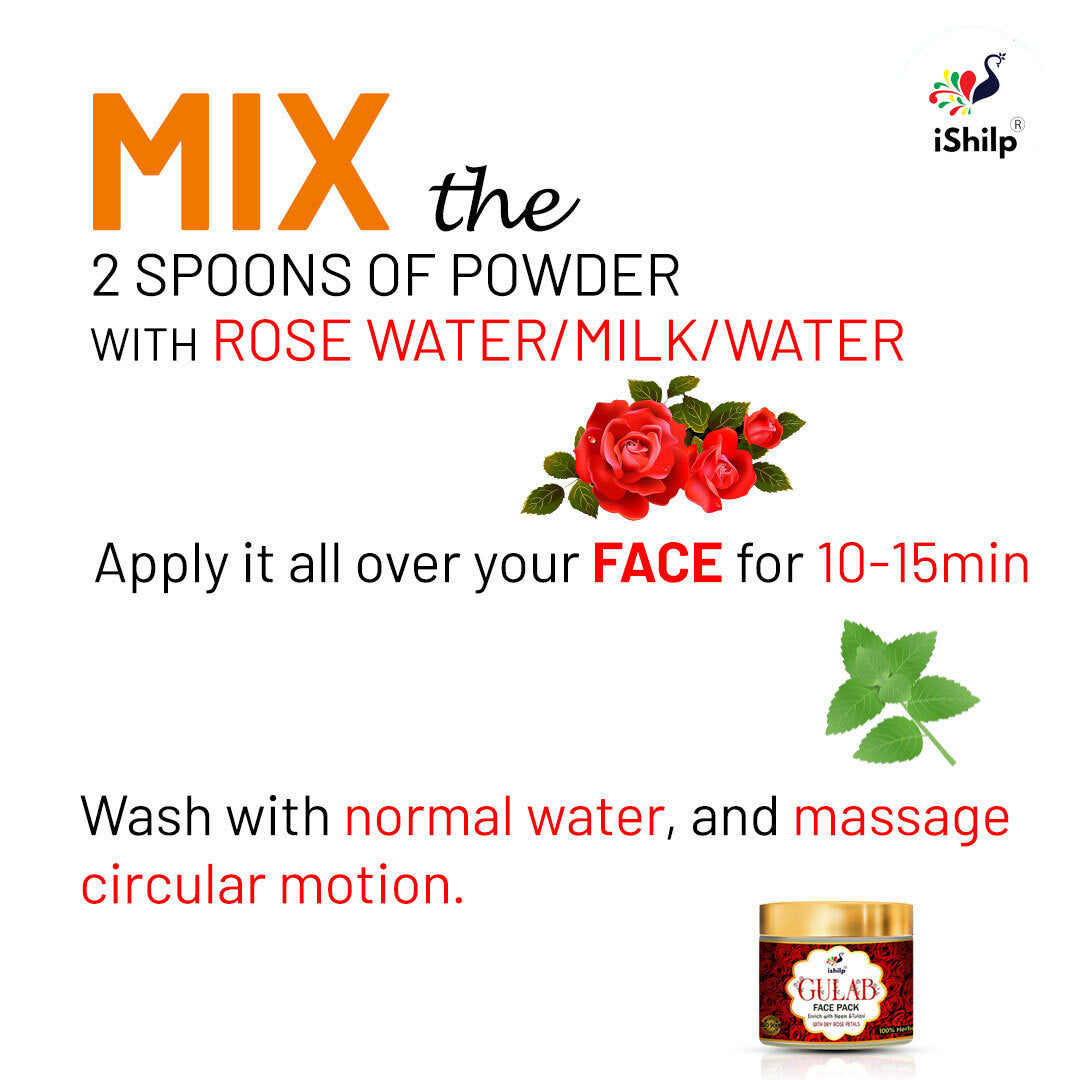 Gulab Face Pack - Enrich with Neem & Tulasi