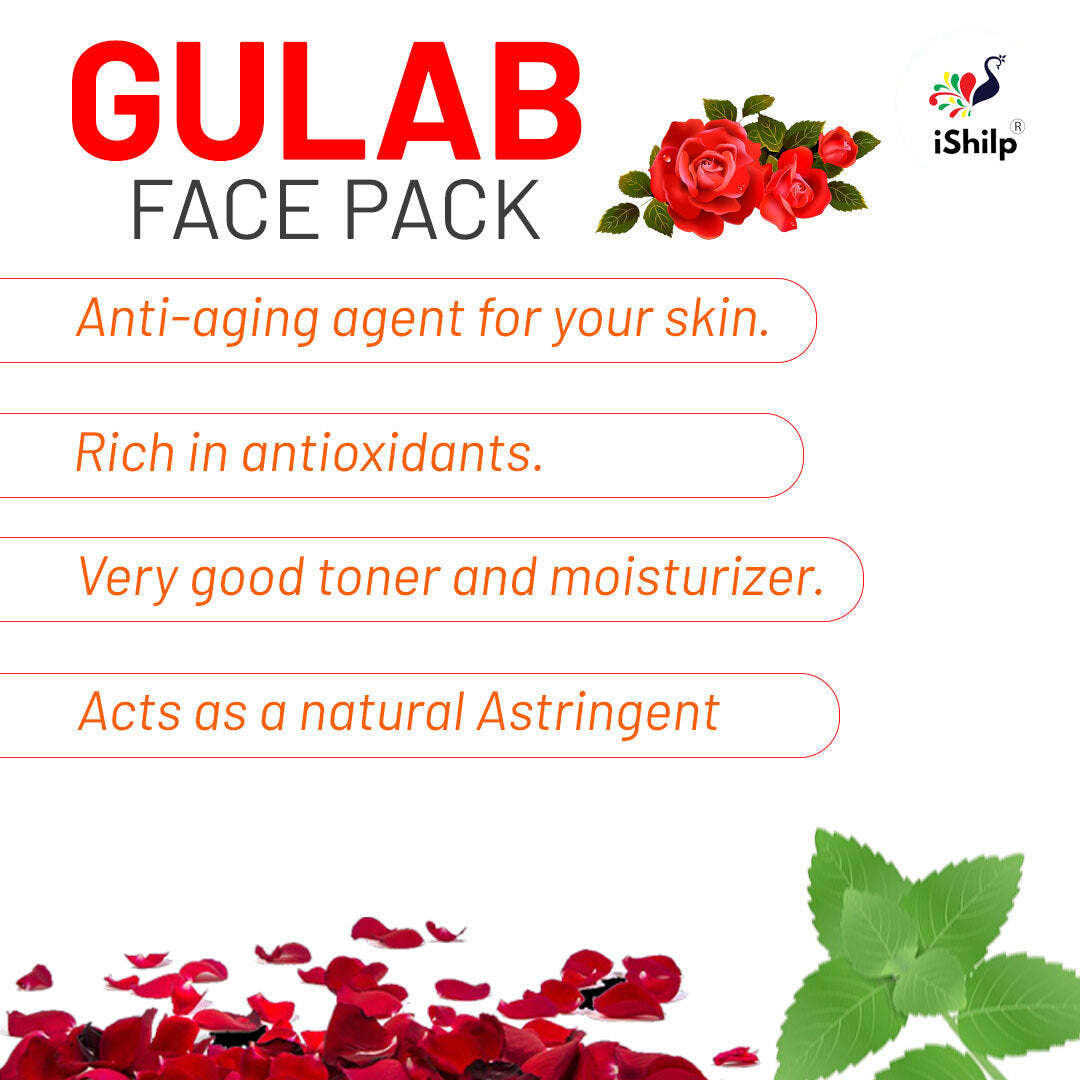 Gulab Face Pack - Enrich with Neem & Tulasi