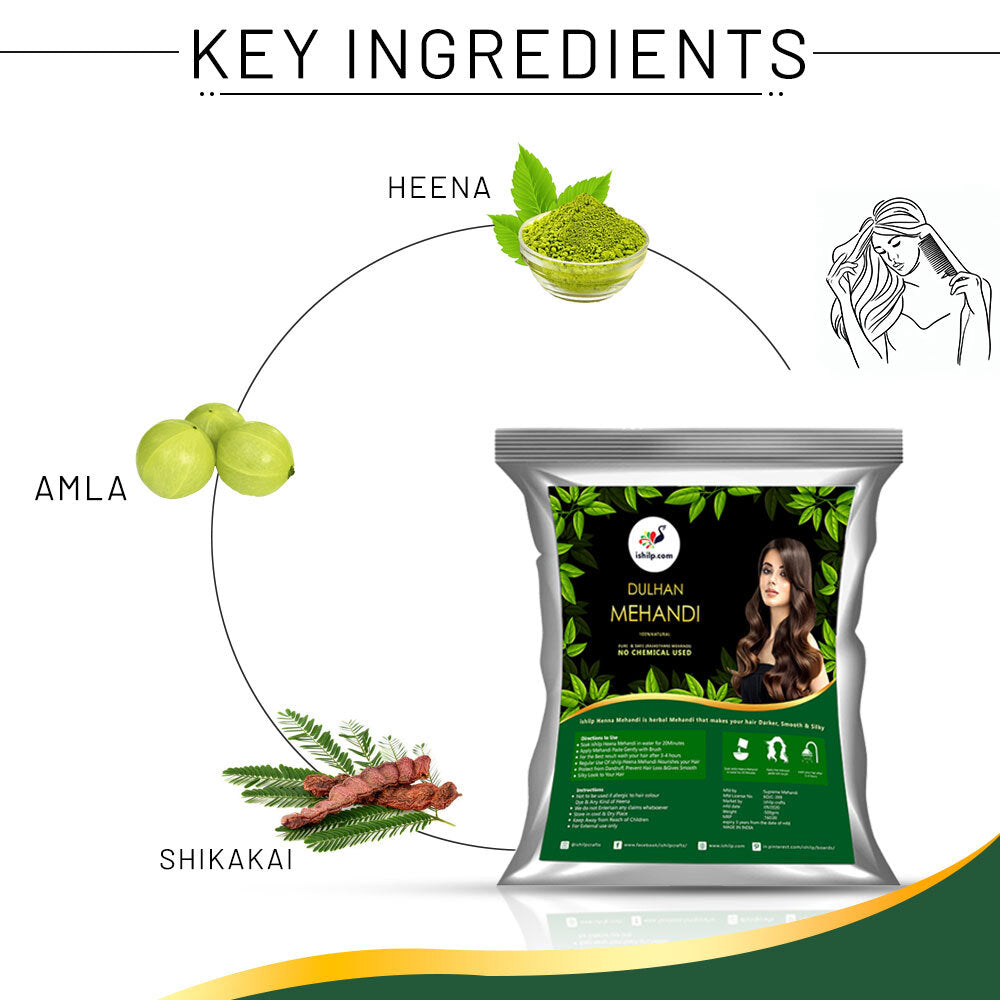 Burgundy Mehndi 500GRM+250GRM Combo With Neem Comb (Flat 10% Off)