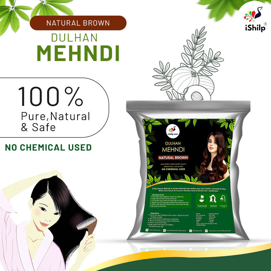 Dulhan Mehndi 500GRM+250GRM Combo With Neem Comb (Flat 10% Off)