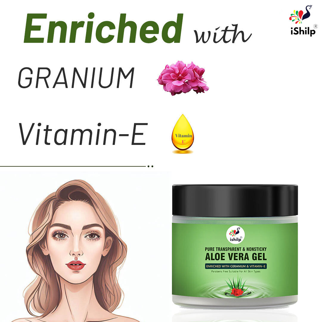 Aleo vera Gel (100grm)+ Green Herb Soap (Pack of 2)