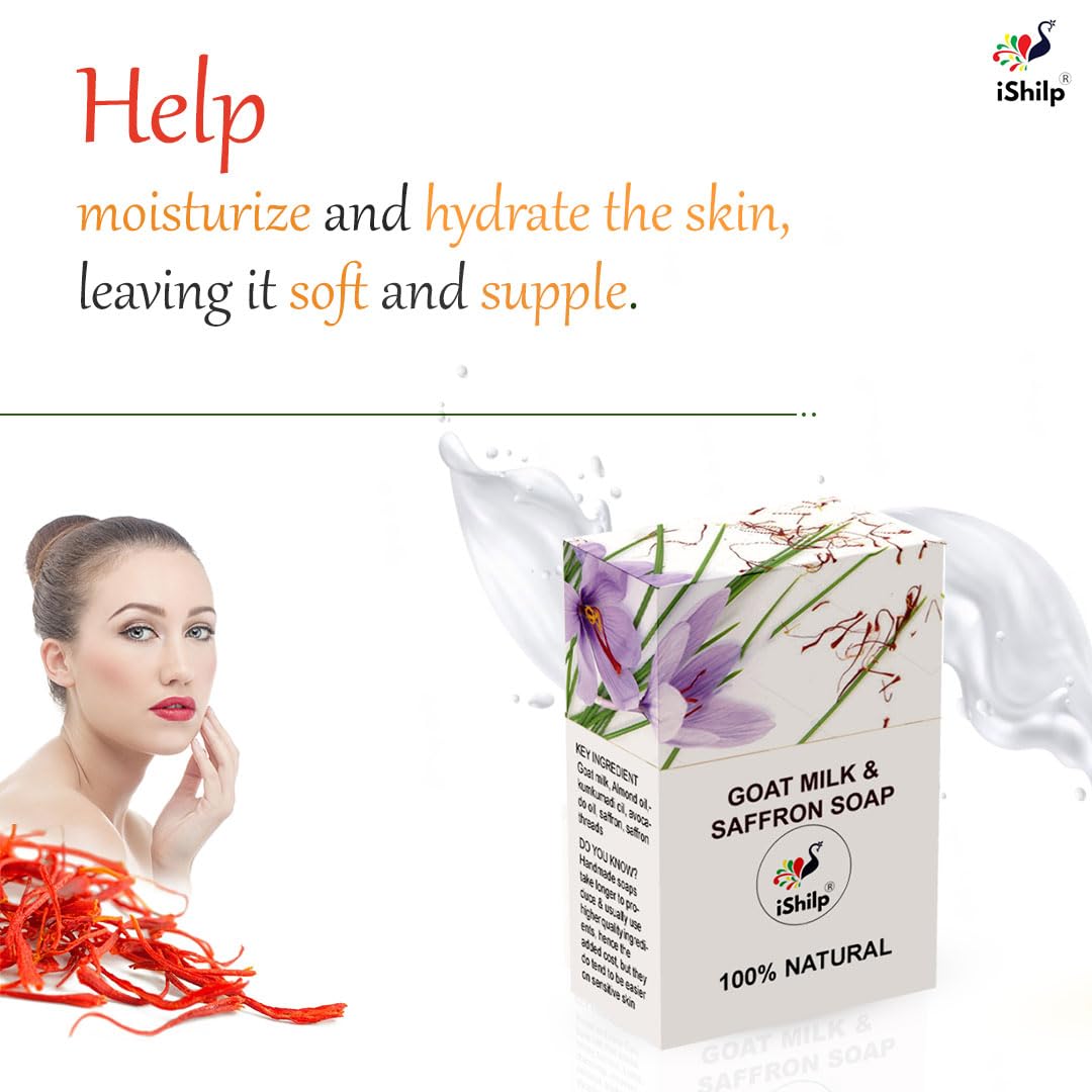 Goat milk & saffron soap