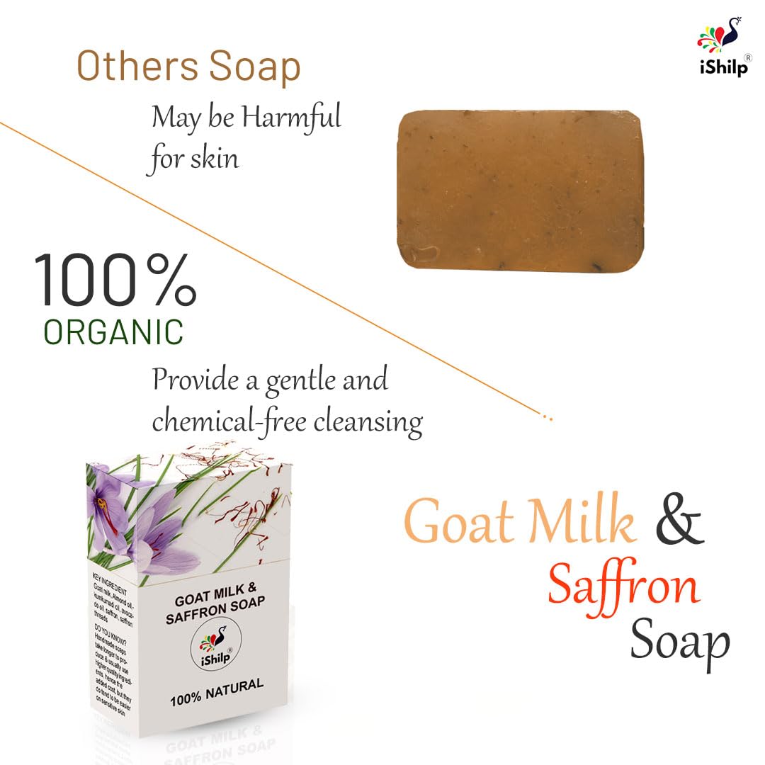 Goat milk & saffron soap