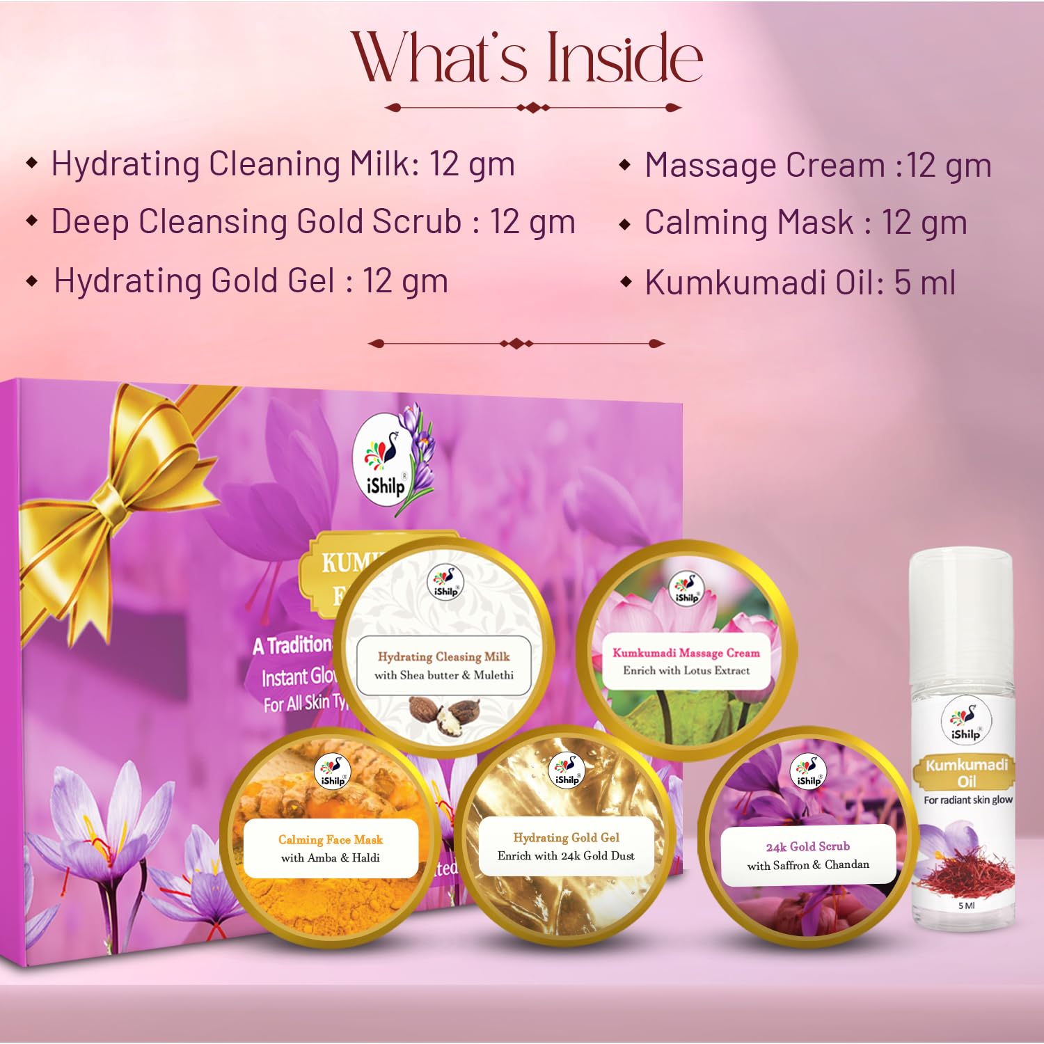 Kumkumadi Facial Kit (6 in 1)- Buy 1 Get 1 Free