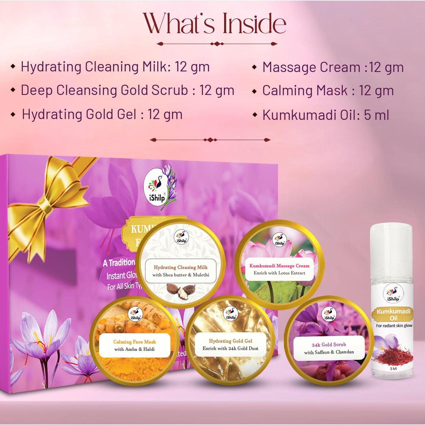 Kumkumadi Facial Kit (6 in 1)- Buy 1 Get 1 Free