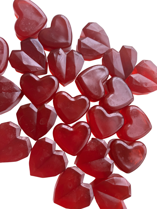 Red Wine Soap (Pack Of 2 Heart Shape Soaps)